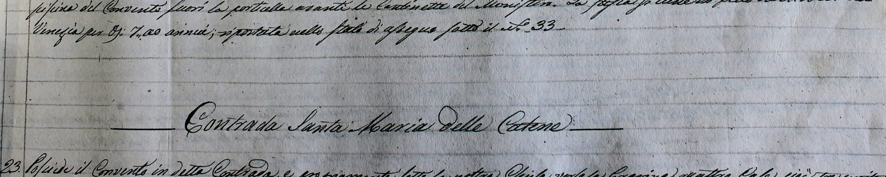 Particolare di un documento manoscritto storico